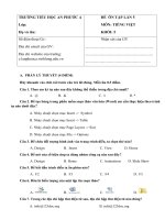 Đề ôn tập cho học sinh môn Tin học khối 5 LẦN 4