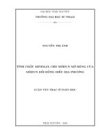 Tính chất minimax cho môđun mở rộng của môđun đối đồng điều địa phương 