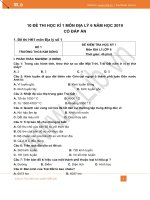 10 đề thi học kì 1 môn Địa lý 6 năm 2019 có đáp án