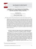 NGHIÊN CỨU CÁC NHÂN TỐ ẢNH HƯỞNG  TỚI NĂNG LỰC KHỞI NGHIỆP CỦA SINH VIÊN  TRƯỜNG ĐẠI HỌC NGOẠI THƯƠNG