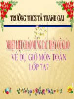 Toán 7: Tiết 62 - Nghiệm của đa thức một biến