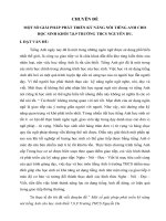 một số giải pháp phát triển kỷ năng nói tiếng anh cho