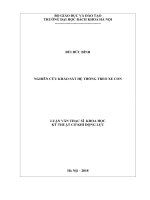 Nghiên cứu khảo sát hệ thống treo xe con 