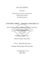 Nghiên cứu duy trì hiệu quả nguồn nhân lực điều dưỡng trong lĩnh vực dịch vụ y tế 
