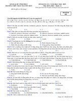 Đề thi thử THPT Quốc Gia 2019 môn Hóa trường Trần Nguyên Hãn, Vĩnh Phúc lần 1 mã đề 485 - Học Toàn Tập
