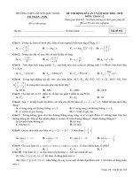 Đề thi thử THPT Quốc Gia 2019 Toán học Chuyên Bắc Ninh lần 2 - mã đề 102 - Học Toàn Tập