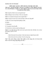 Bài giảng online THCS Tô Vĩnh Diện năm học 2019-2020