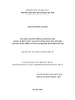 Ứng dụng truyền thông đa phương tiện nhằm cảI tiến nâng cao chất lượng giảng dạy môn học giáo dục quốc phòng an ninh tạI đạI học bách khoa hà nội