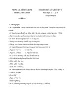 Đề kiểm tra giữa HK2 môn Lịch sử lớp 9 - THCS Ealy (có đáp án)