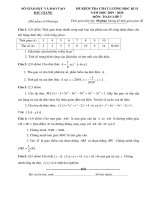 Đề + HDC Toán 7 (HK2, Năm học 2019 - 2020)
