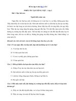 Bài ôn tập ở nhà Môn Toán, Tiếng Việt dành cho học sinh các khối lớp