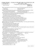 Đề thi thử THPT Lịch sử 2019 sở GD&ĐT Vĩnh Phúc mã đề 114 - Học Toàn Tập