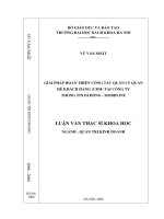 Giải pháp hoàn thiện công tác quản lý quan hệ khách hàng (crm) tại công ty thông tin di động   mobifone 
