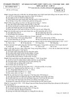 Đề thi thử THPT Lịch sử 2019 sở GD&ĐT Vĩnh Phúc mã đề 118 - Học Toàn Tập