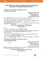 10 đề kiểm tra 15 phút HK1 môn Ngữ văn 10 năm 2020 có đáp án