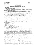 GIÁO ÁN MÔN MĨ THUẬT 6,7,8,9