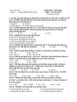 Đề kiểm tra 1 tiết HK2 môn Vật lý lớp 9 - PTDTNT Tây Giang (có đáp án)