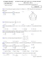 Đề thi thử THPT Toán học 2019 sở GD&ĐT Vĩnh Phúc mã đề 303 - Học Toàn Tập