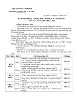 KẾ HOẠCH LIÊN ĐỘI TUẦN 22