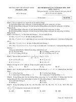 Đề thi thử THPT Quốc Gia 2019 Toán học Chuyên Bắc Ninh lần 2 - mã đề 104 - Học Toàn Tập