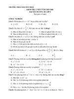 Đề kiểm tra 1 tiết môn Toán chương 3 lớp 9 năm 2019-2020 - THCS Nguyễn Trãi