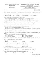 Đề thi thử THPT Quốc Gia 2019 Toán học Chuyên Bắc Ninh lần 2 - mã đề 106 - Học Toàn Tập