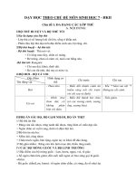 SINH HỌC 7 -  Chủ đề 1: ĐA DẠNG CÁC LỚP THÚ