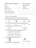 Đề ôn tập cho học sinh môn TIN Học khối 4 lần 4