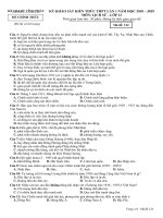 Đề thi thử THPT Lịch sử 2019 sở GD&ĐT Vĩnh Phúc mã đề 124 - Học Toàn Tập