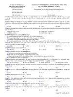 Đề thi thử THPT quốc gia môn Hóa học Yên Lạc, Vĩnh Phúc lần 3 mã đề 410 - Học Toàn Tập