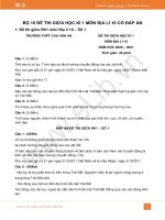 10 đề thi giữa HK1 năm 2020 môn Địa lí 10 có đáp án