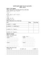 Đề ôn tập lần 5 lớp 4