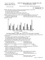 Đề thi thử THPT quốc gia môn Địa lí Yên Lạc, Vĩnh Phúc lần 3 mã đề 310 - Học Toàn Tập