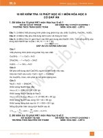 10 đề kiểm tra 15 phút HK1 môn Hóa 9 năm 2019 có đáp án