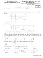Đề thi thử THPT Toán học 2019 trường Nguyễn Viết Xuân Vĩnh Phúc lần 1 mã đề 305 - Học Toàn Tập