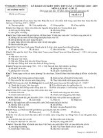 Đề thi thử THPT Lịch sử 2019 sở GD&ĐT Vĩnh Phúc mã đề 113 - Học Toàn Tập