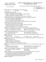 Đề thi thử THPT quốc gia môn Địa lí Yên Lạc, Vĩnh Phúc lần 3 mã đề 301 - Học Toàn Tập
