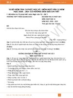 10 Đề kiểm tra 15 phút HK1 môn Ngữ văn 12 năm 2020 có đáp án