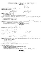 Tài liệu ôn tập môn Toán 11 - học kì II (1-4-2020)
