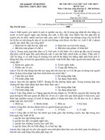 ĐỀ THI THỬ LẦN THỨ 3 KỲ THI THPT QUỐC GIAMôn: Giáo dục công dân lớp 12 - Bài thi Khoa học xã hộiThời gian làm bài: 50 phút không kể thời gian phát đềNăm học 2017-2018