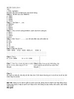 Đề cương ôn tập khối 3 - Lớp 3A3 - - môn Toán và Tiếng Việt - Nghỉ dịch covid-19 - lần 2