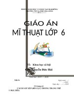 GIÁO ÁN ĐIỆN TỬ MĨ THUẬT LỚP 6