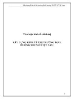 Tiểu luận: Xây dựng Kinh tế thị trường định hướng XHCN ở Việt Nam