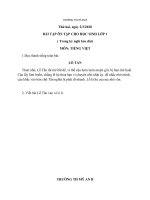 Bài ôn tập ở nhà Môn Toán, Tiếng Việt dành cho học sinh các khối lớp