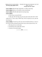 Đề khảo sát chất lượng kì II năm học 2012-2013 môn Vật lý 9