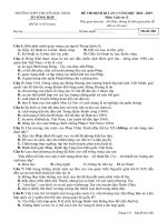 Đề thi thử THPT Quốc Gia 2019 Lịch sử Chuyên Bắc Ninh lần 2 - Mã đề 108 - Học Toàn Tập