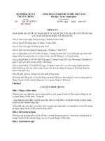 Dự thảo thông tư về ban hành giá cước sử dụng dịch vụ mạng truyền số liệu chuyên dùng