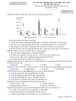 Đề thi thử THPT Địa lí 2019 Trường Yên Lạc 2, Vĩnh Phúc lần 1 mã đề 743 - Học Toàn Tập