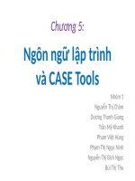 BÀI GIẢNG NGÔN NGỮ LẬP TRÌNH VÀ CASE TOOL