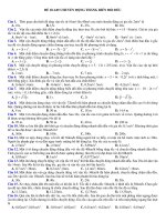Đề 10.1.05 Chuyển động thẳng biến đổi đều